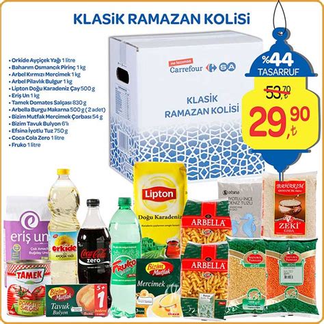 carrefoursa ramazan paketi fiyatları